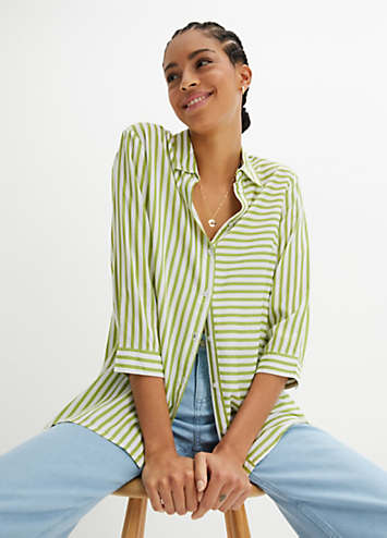 Stripy Viscose Shirt by bonprix | bonprix