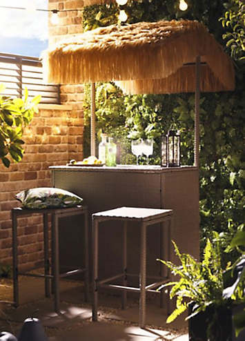 Garden tiki bar 3 piece deals set