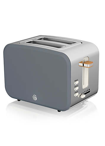 HUECLOSET Swan Tweed Long One Piece 25KERO２99 Swan ST14610GRYN Nordic 2-Slice Toaster - Grey | bonprix