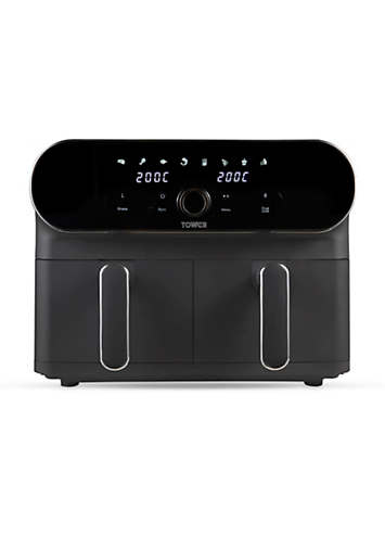 Tower Vortx Elite 10.4L Duo Basket 1700W Air Fryer T17138 - Graphite ...