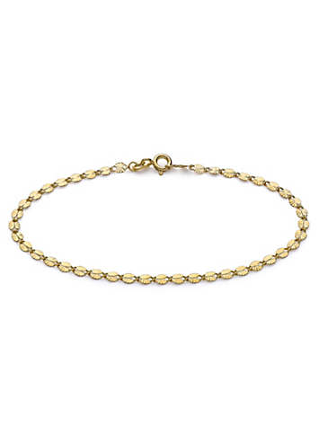 Tuscany Gold 9ct Yellow Gold Diamond Cut Forzatina Chain Bracelet | bonprix