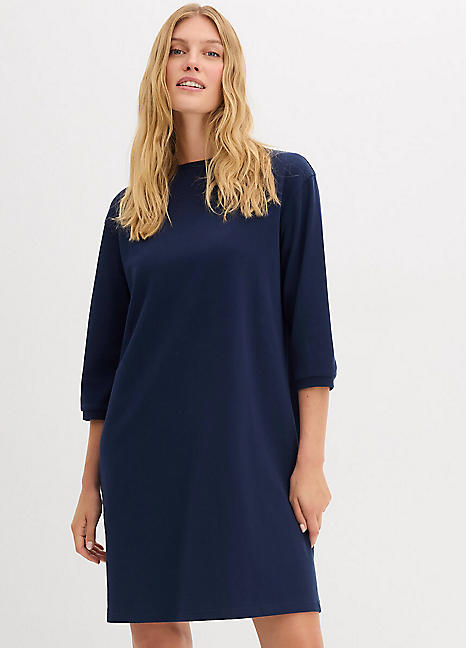 A-Line Mini Sweatshirt Dress by bonprix | bonprix