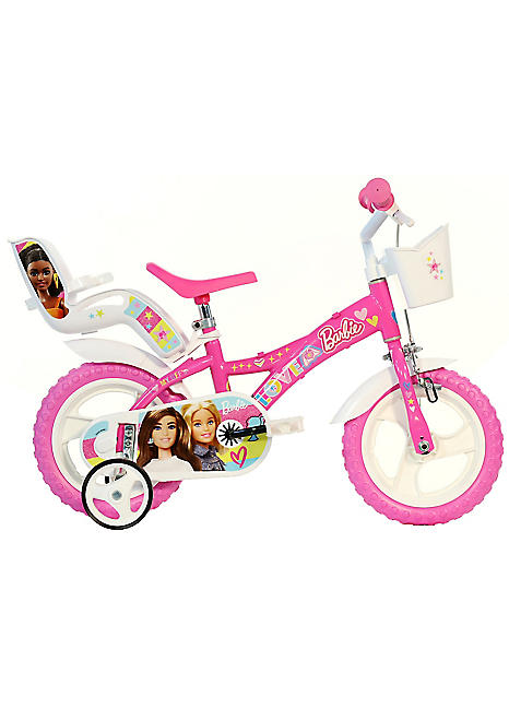 Barbie 12’’ Girls Bicycle with Doll Carrier