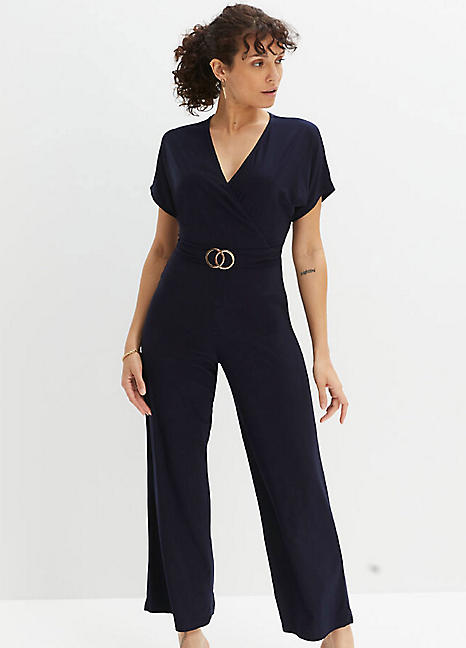 bonprix V-Neck Jersey Jumpsuit