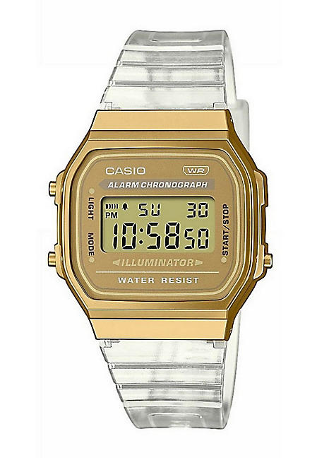 Casio retro 2025 gold a168