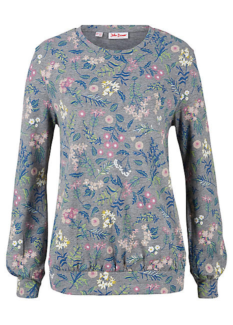 Casual Floral Sweatshirt by John Baner JEANSWEAR | bonprix