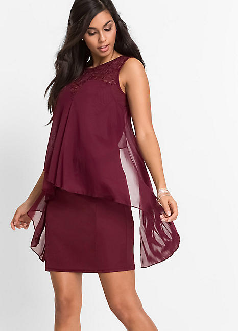 Chiffon Shell Dress by bonprix bonprix