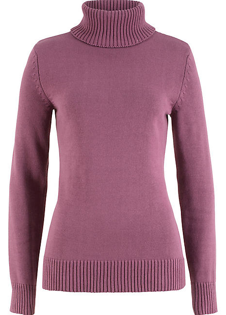 Cotton Polo Neck Jumper by bpc bonprix collection | bonprix