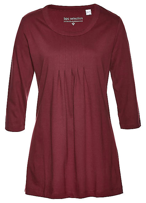 Cropped Sleeve Jersey Tunic by bpc selection | bonprix