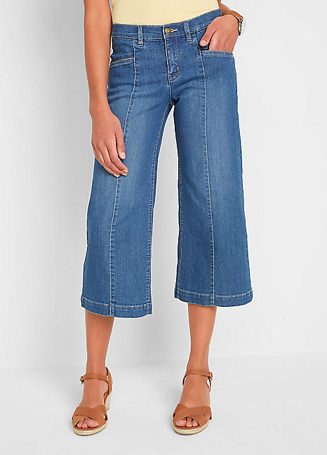 cropped regular jeans