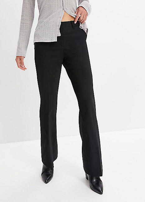 Black bootcut on sale trousers with pockets