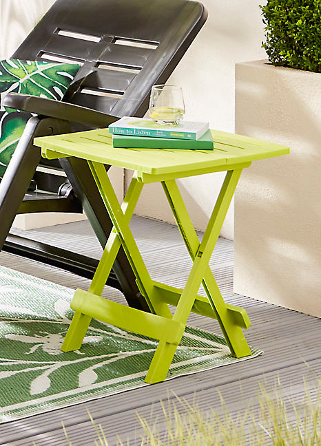Folding Side Table Outdoor CAMCO Large Adirondack Portable And