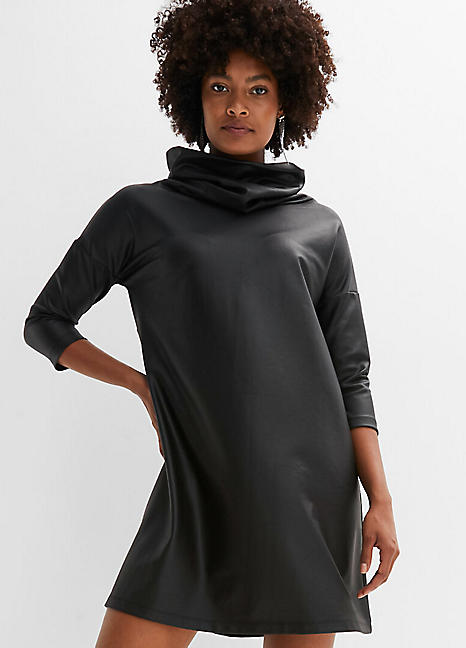Faux Leather Tunic Dress by bonprix | bonprix
