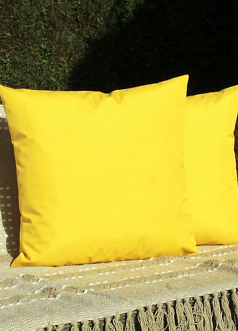 Outdoor clearance yellow cushions