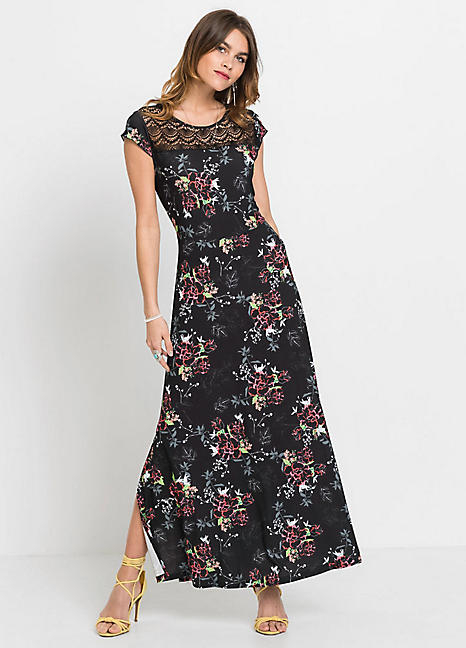 yoke maxi dress