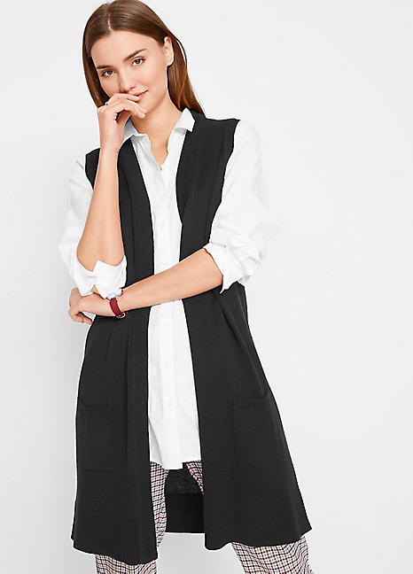 long waistcoat cardigan