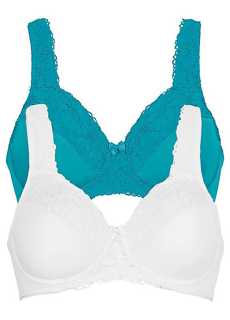Anita Women's Twin Firm Underwired Bra 2-Pack – Black, Size 36I, Maximum Support