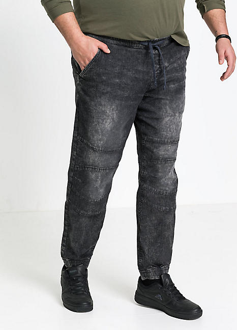 gray pull on jeans