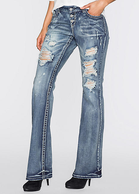 Buy > ripped bootcut jeans > in stock