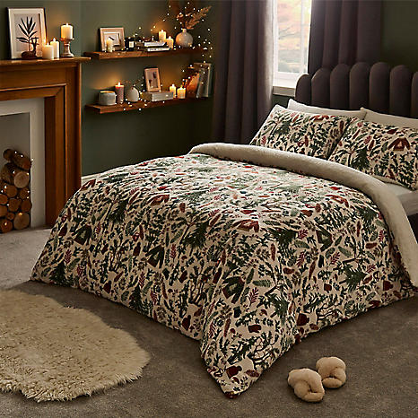 Silent night teddy fleece duvet single hot sale