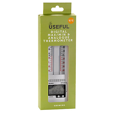 Analog max/min thermometer