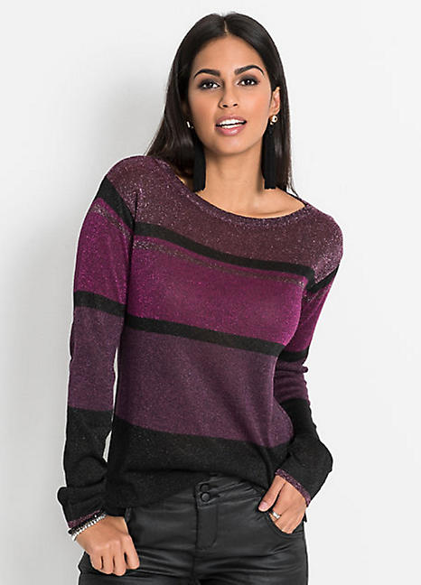 sparkly striped jumper