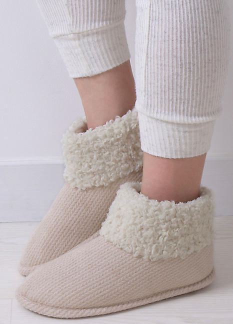 Ladies on sale bootie slippers