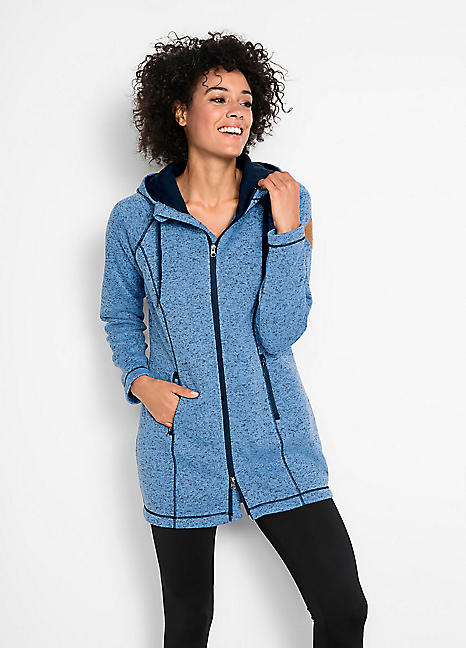 longline fleece coat