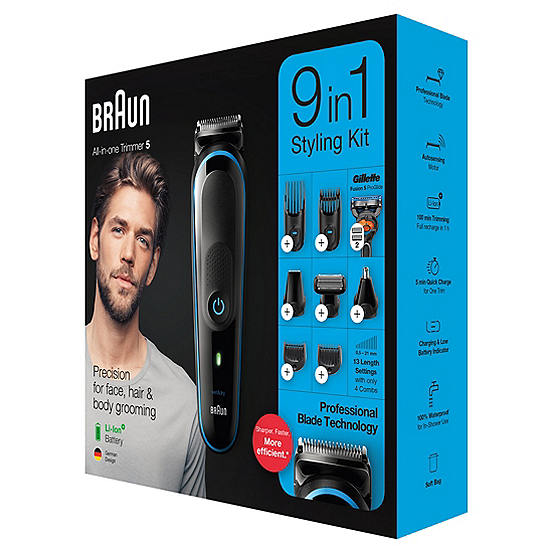 9-in-1 MGK5280 Men Beard Trimmer, Body Grooming Kit and Hair Clipper by ...