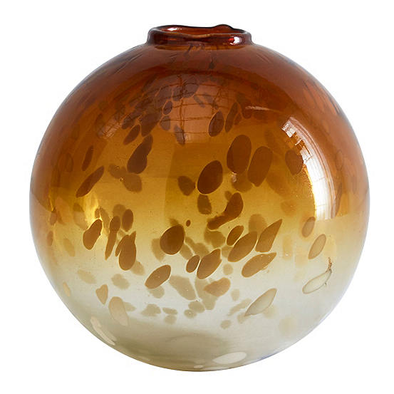 Amber Glass Vase bonprix