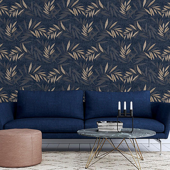Arthouse Luxury Leaf Wallpaper | bonprix