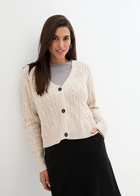 Magnifique Red Turtleneck Cable Knit Cardigan For Women Cozy Winter Warmth Premium Knit main image 1