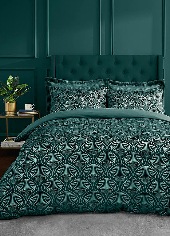 Catherine Lansfield Art Deco Pearl Duvet Cover Set bonprix