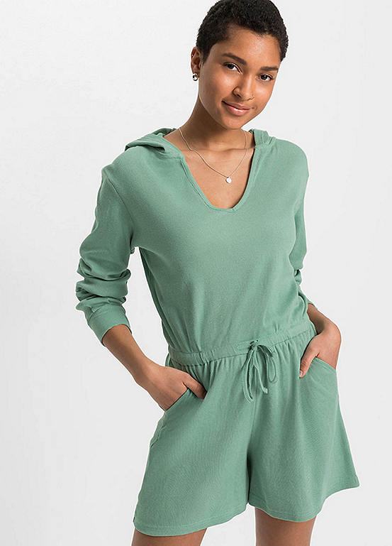 Cotton Rib Jumpsuit by bonprix bonprix