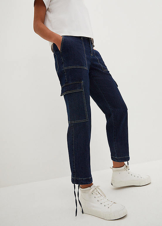 Cropped Cargo Jeans