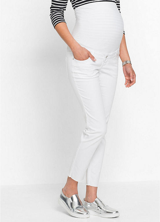 Cropped Maternity Trousers