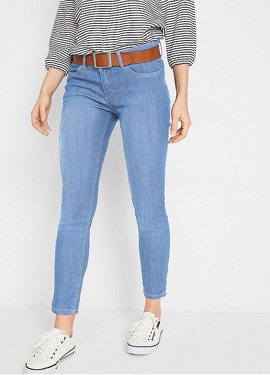 Cropped Slim Fit Jeans