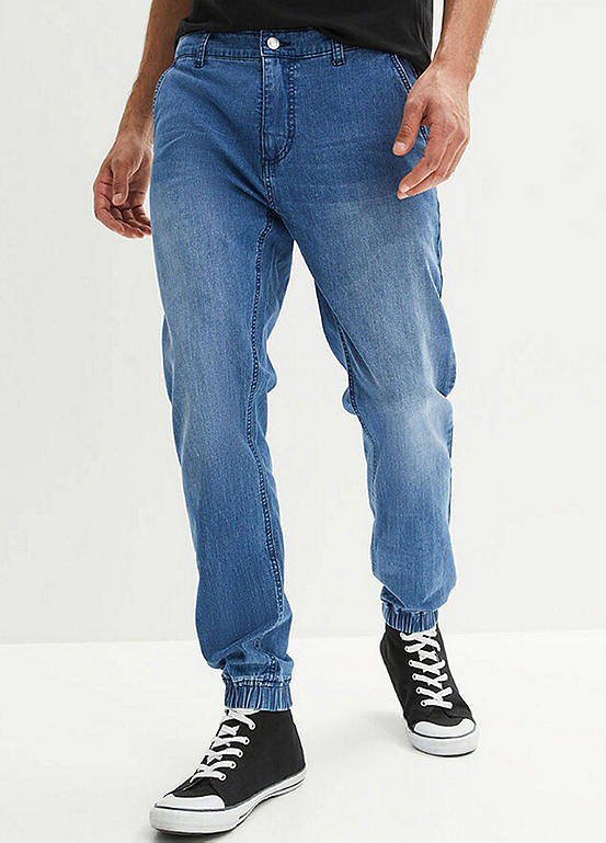 Cuffed Cargo Stretch Jeans