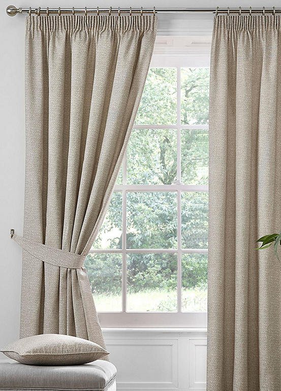 Dreams & Drapes Pembrey Pair of Pencil Pleat Lined Thermal Curtains ...