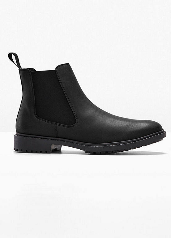Faux Leather Chelsea Boots by bonprix bonprix