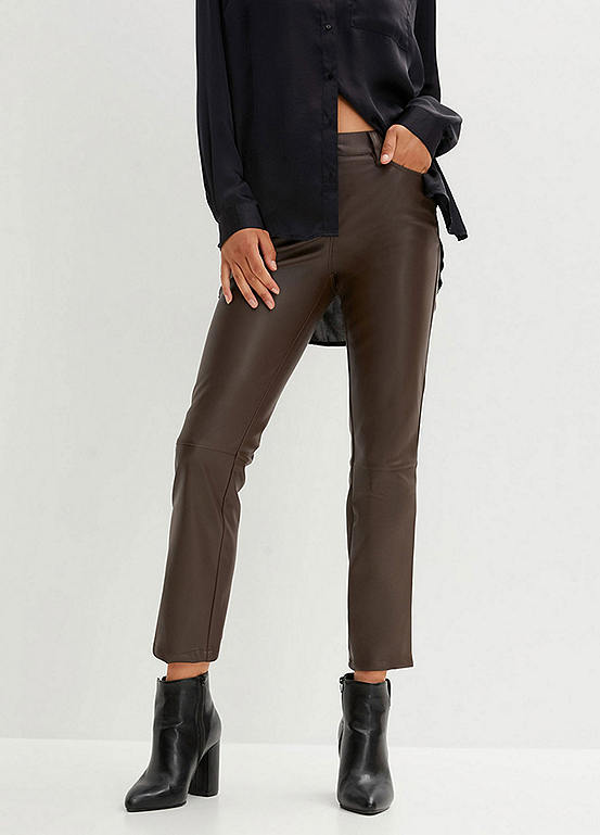 Faux Leather Trousers