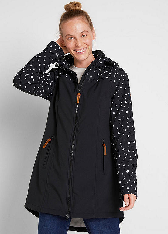 Hooded Soft Shell Coat by bonprix bonprix