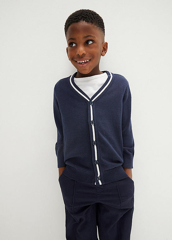 Kids Piped Cardigan