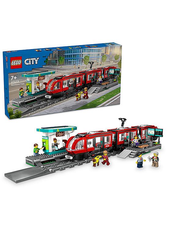 LEGO City Downtown Tram & Station Toy Set | bonprix