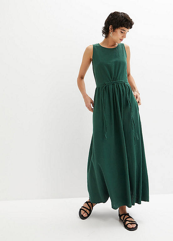 Linen Mix Sleeveless Maxi Dress by bonprix | bonprix