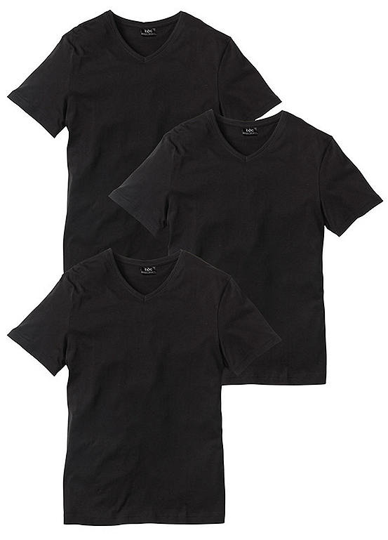 Men’s Pack of 3 V-Neck T-Shirts