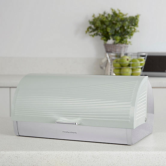Morphy Richards Stainless Steel Dune Roll Top Bread Bin bonprix
