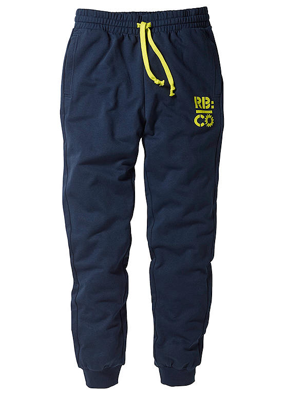 Navy Tracksuit Bottoms by RAINBOW