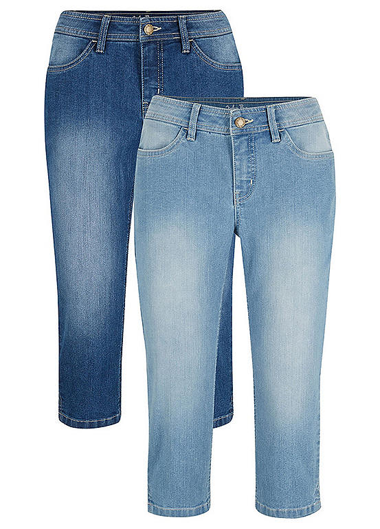 Pack of 2 Cropped Jeans