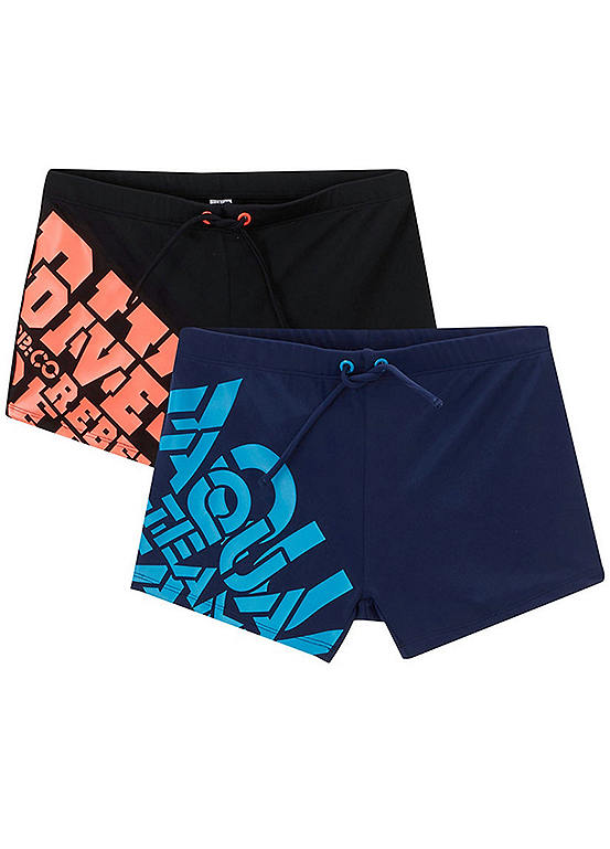 Pack of 2 Kids Printed Swim Shorts